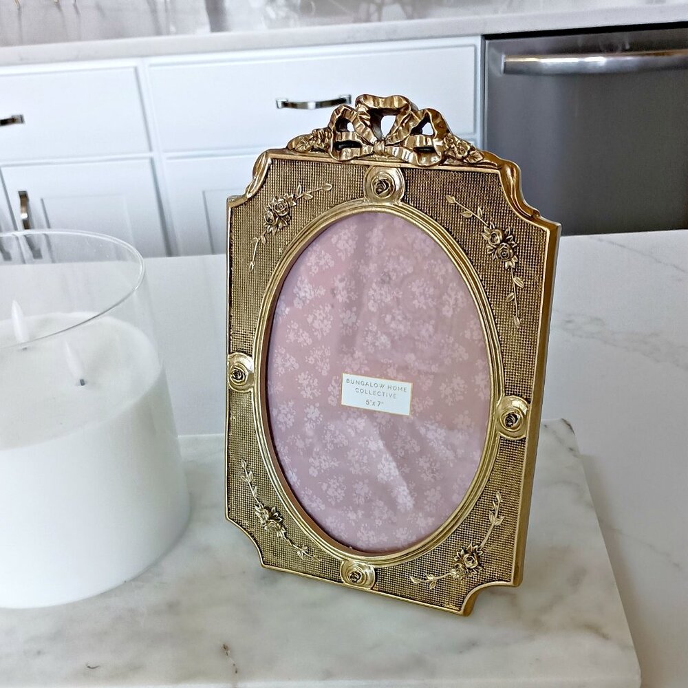 NEW! SHABBY ROSES ROMANTIC 5" x 7" PICTURE PHOTO FRAME